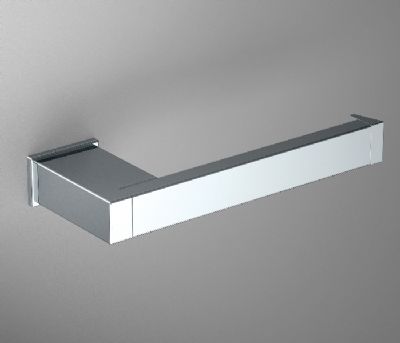 ORIGINS LIVING SONIA S CUBE CHROME BATHROOM OPEN TOILET ROLL HOLDER, 166879